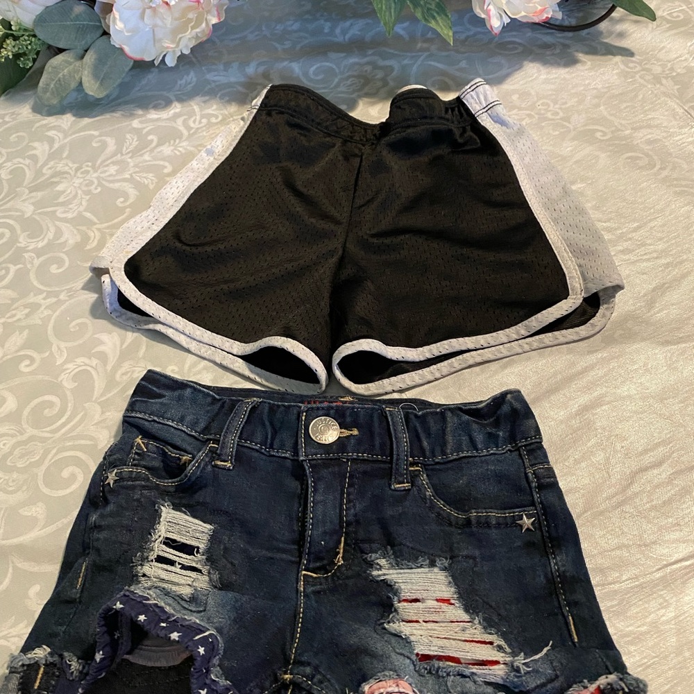 2 justice Shorts size 7 Girls